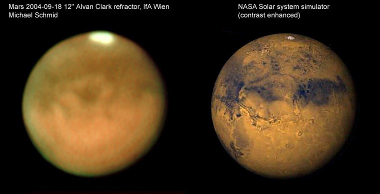 Mars Seen Through a 12" Refractor