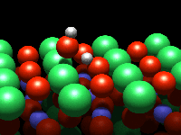 A pole dancing water molecule (Animation, click twice)