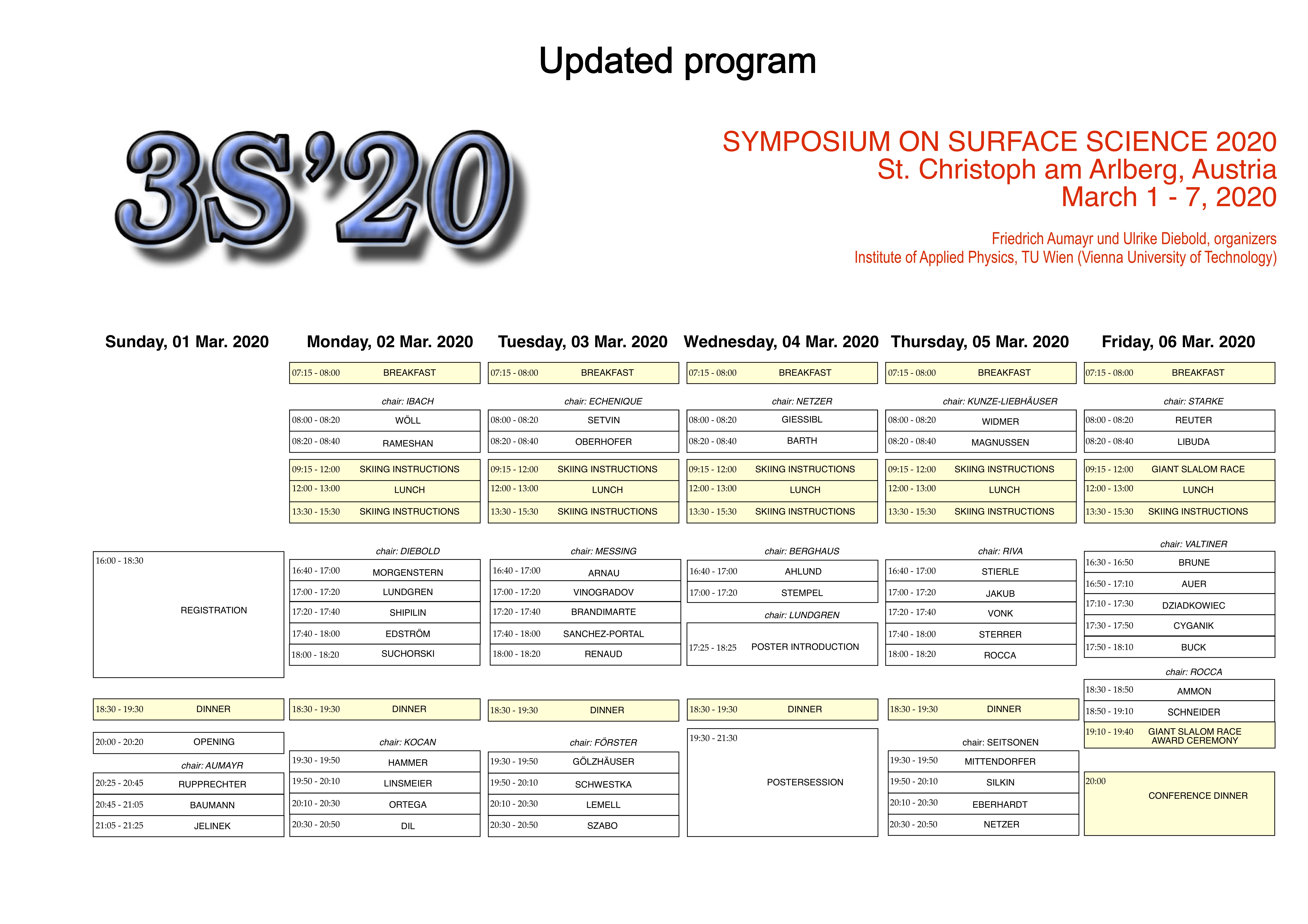 preliminary program 3S*20