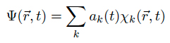  Expansion of the wave function into basis states 