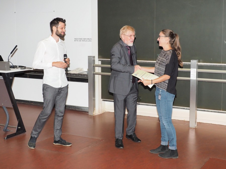 OePG Student's Award for Sabrina Mayr. Copyright Prof. Karl Riedling