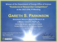 Winner certificate for Gareth Parkinson